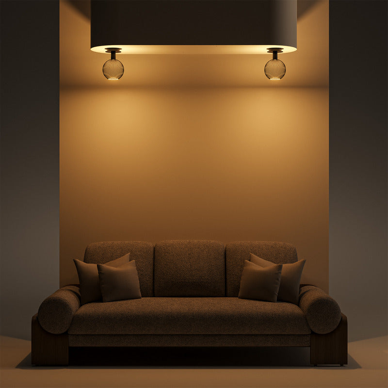 Ztahl Como plafondlamp met Segula Filo lichtbron 9155 –9005 Zwart