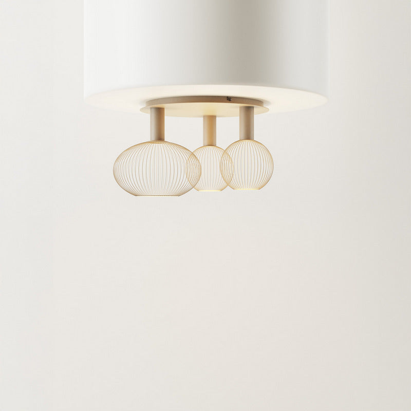 Ztahl Como 3-Lichts Quartz Plafondlamp 9165-Quartz Exclusief Lichtbronnen