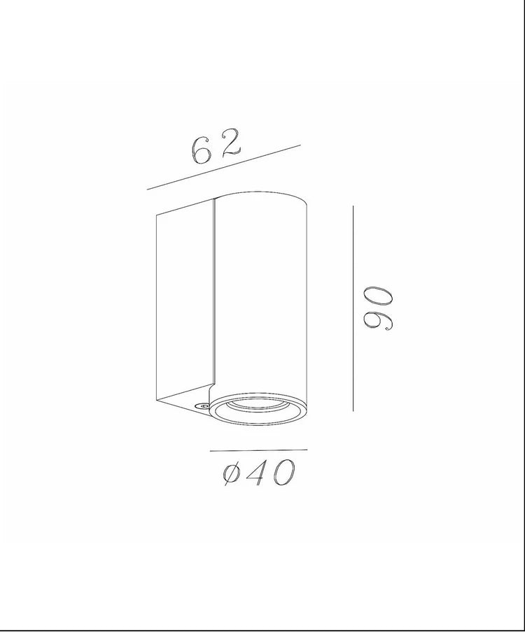 Premium LINEA Down Light Wandspot Coffee 1x GU10