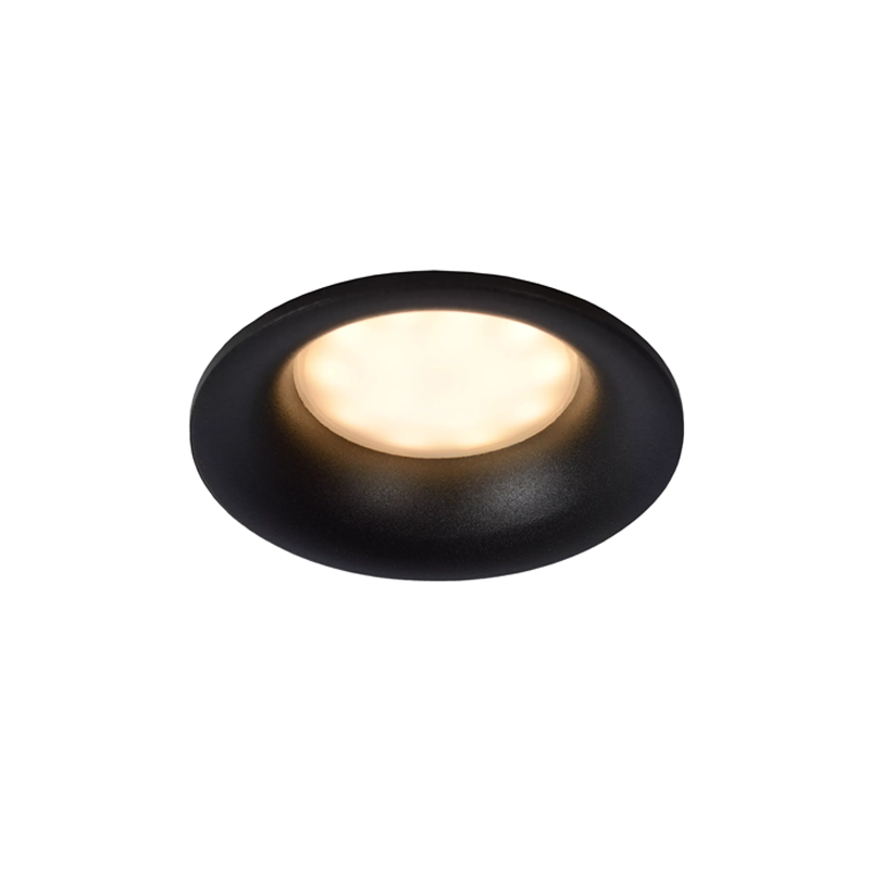 Lucide Ziva Inbouwspot Rond Ip44 09923/01/30 Zwart