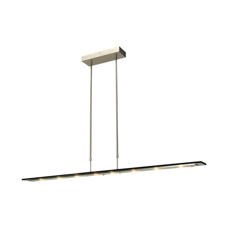 Masterlight Vigo Hanglamp 130cm 2631-37-05-DW Nikkelmat/Zwart Glas