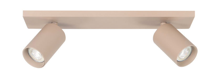Mila 2-Lichts opbouw balk spot Zand