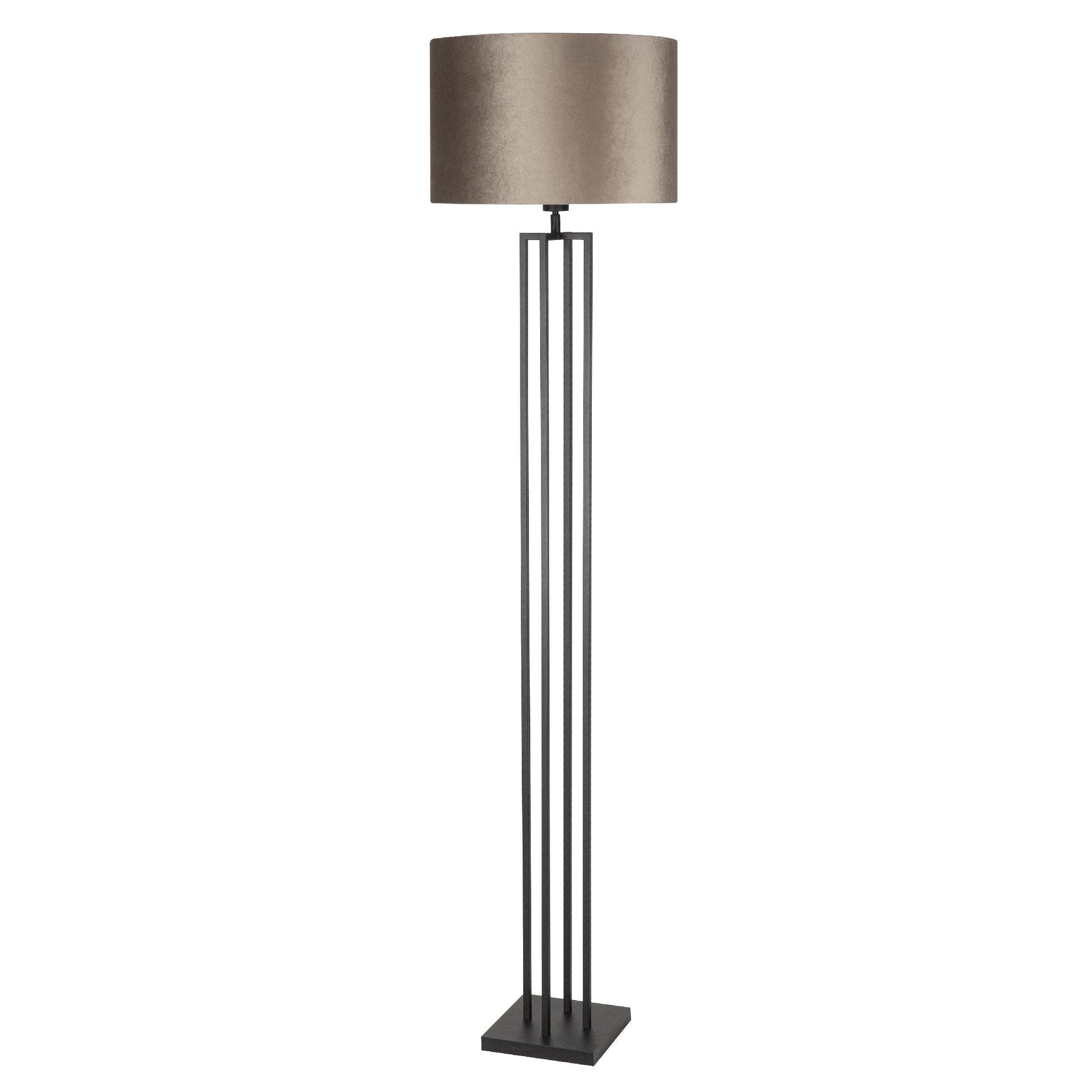 Moderne Modena Vloerlamp Zwart Zonder kap - De Smid Verlichting