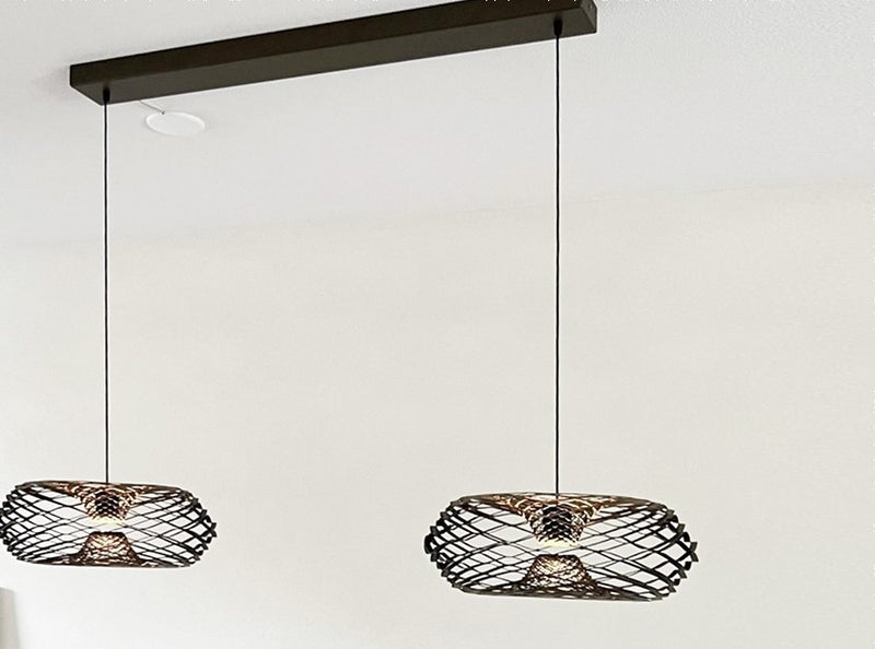 Soft Steel Hanglamp Duo Nimbus Bronze 2 x Ø45cm 2 x 622Lumen