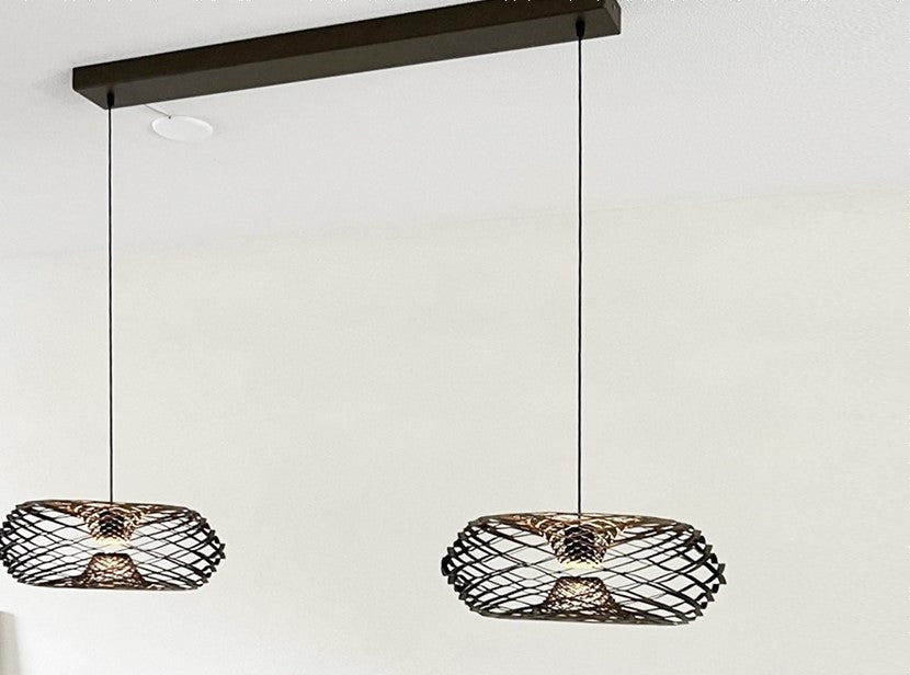 Soft Steel Hanglamp Duo Nimbus Bronze 2 x Ø45cm 2 x 622Lumen
