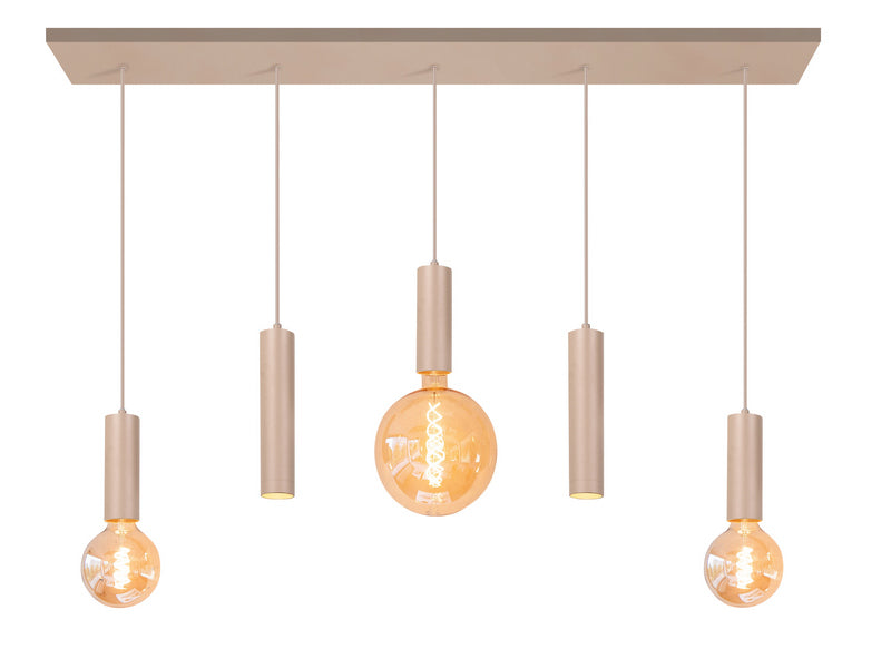 Locarno 5-Lichts Hanglamp op Balk Zand