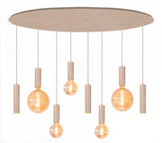 Locarno 8-Lichts Hanglamp Ovaal Zand