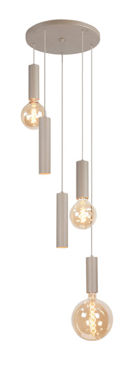 Highlight Locarno 5-Lichts Hanglamp O1086.03 Zand