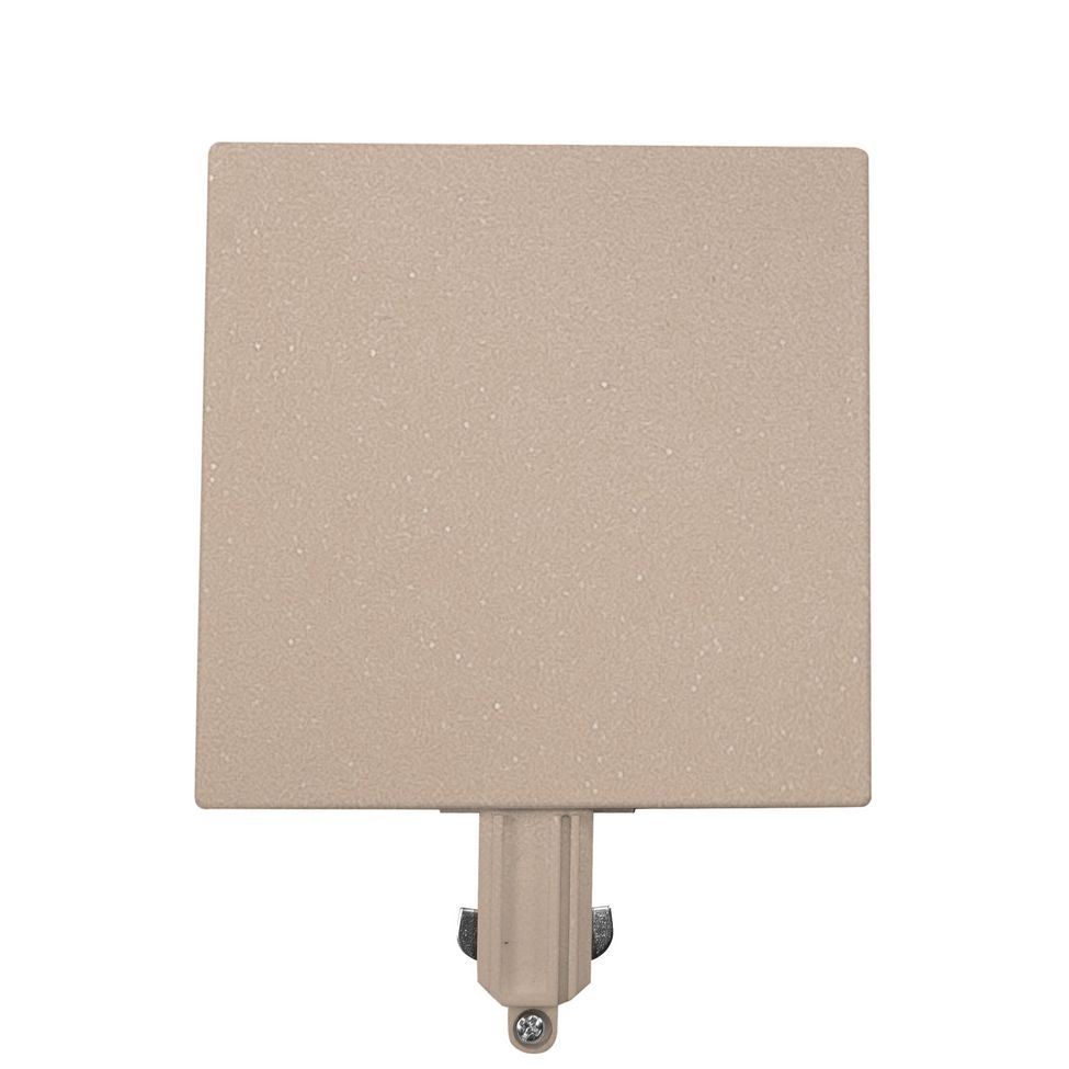 Centraaldoos afdekplaat met 1 aansluiting Zand voor Track Fase Rail - De Smid Verlichting