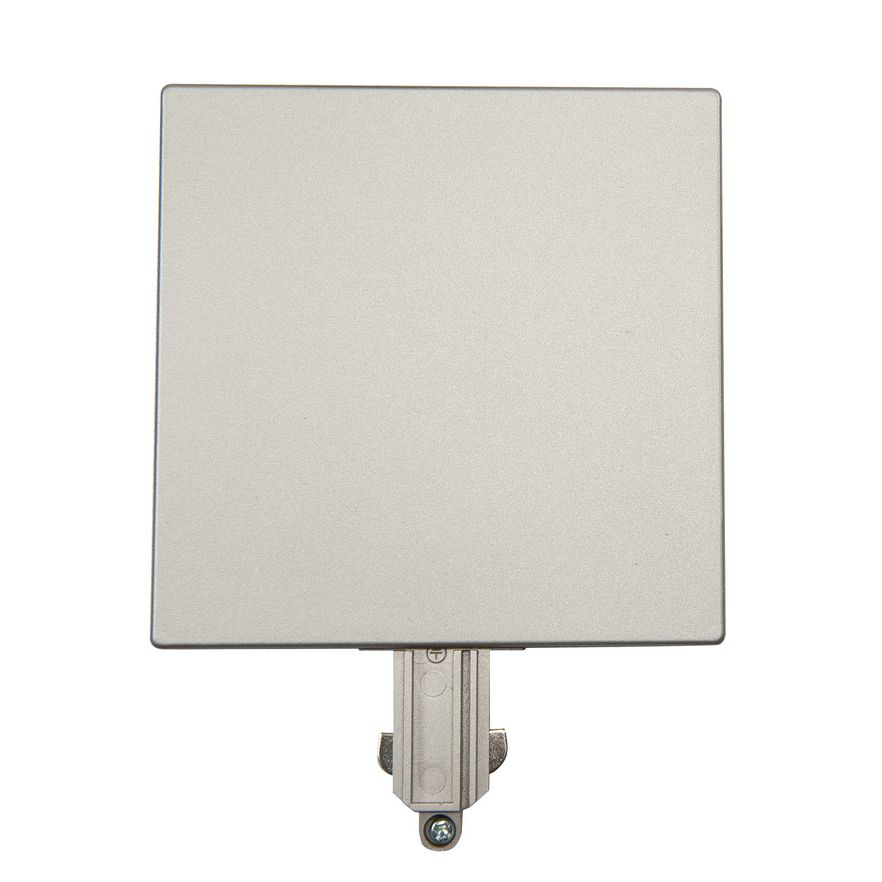 Centraaldoos  afdekplaat met 1 aansluiting  voor Track Fase Rail systeem Nikkelmat - De Smid Verlichting