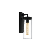 Bovolone Outdoor Wandlamp Zwart/Glas