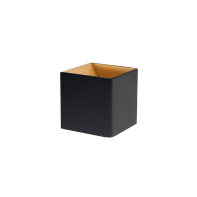 Stretto 10cm Wandlamp Zwart/Goud W3625.38