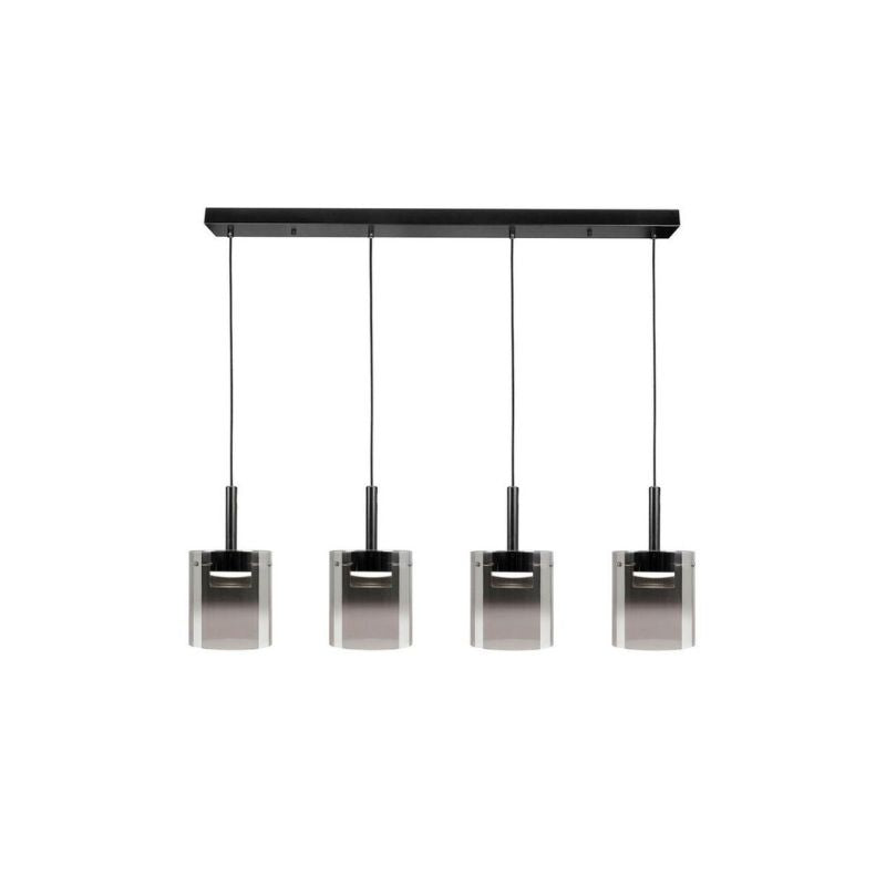 Highlight Salerno 4-Lichts LED Hanglamp Zwart