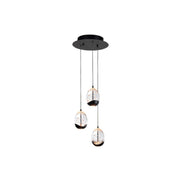 Highlight Clear Egg Rond 3L-Hanglamp ZwartClear