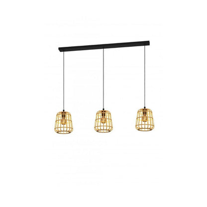 Stars of Light Montezuelo 3-Lichts Hanglamp Hout/Zwart Op=Op De laatste Showroom model NU