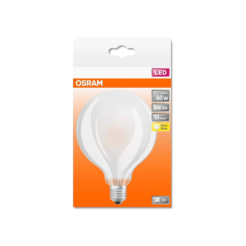 Osram Globe LED G9560 E27 6,5watt Warm wit
