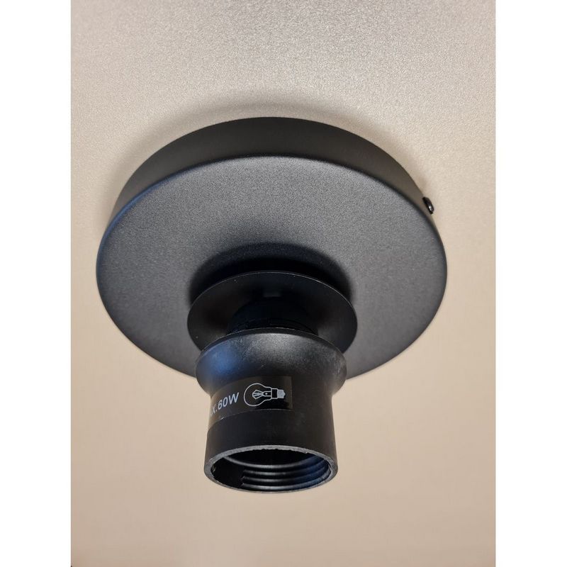 Highlight Bellini 1-Lichts Ronde Plafondlamp met Semi Smoke Glas Groot Exclusief lichtbron