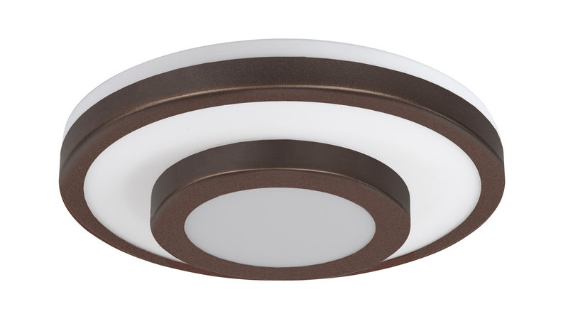 Highlight Master Plafondlamp 35,5cm 2 x E27 Opaal glas/Choco