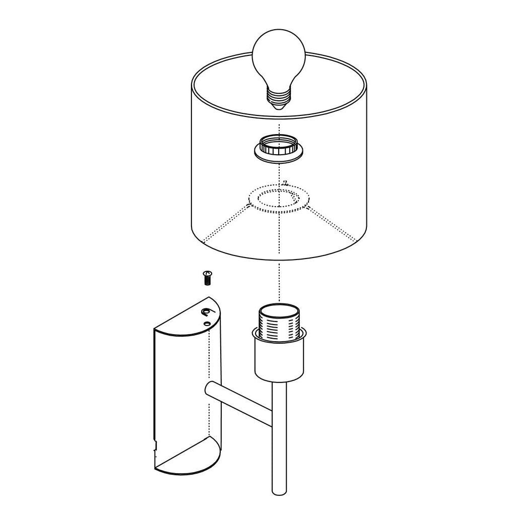 Pasteri 1-Lichts Wandlamp Taupe/Geborsteld Metaal - De Smid Verlichting