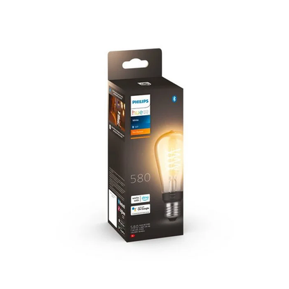 Philips HueW 7.2W Fil ST64 E27 EUR White 2100Kelvin