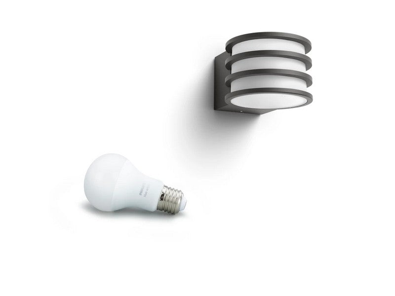Philips Hue Lucca Outdoor Wandlamp Antraciet