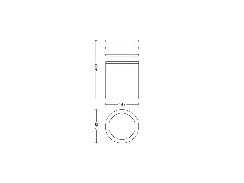 Philips Hue Lucca Outdoor Sokkel 40cm Antraciet