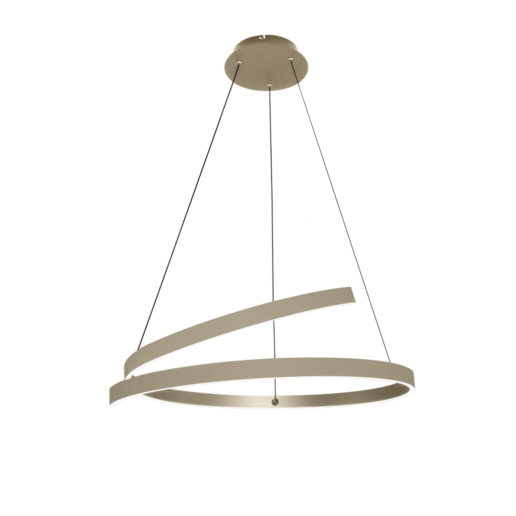 ETH Remona Circle Hanglamp 1-Lichts – Ø80 cm, 51W, Dim-to-Warm – Champagne - De Smid Verlichting