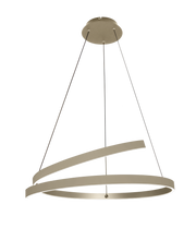 ETH Remona Circle Hanglamp 1-Lichts – Ø80 cm, 51W, Dim-to-Warm – Champagne - De Smid Verlichting
