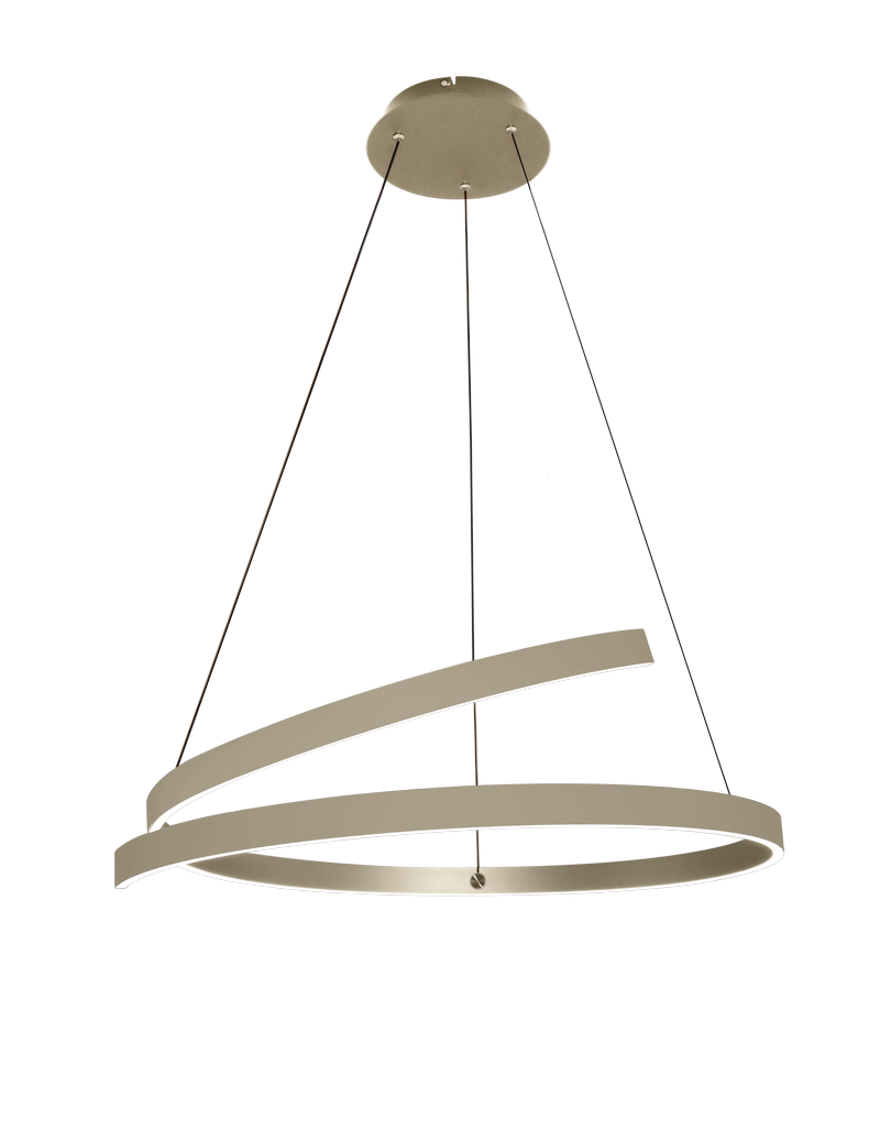 ETH Remona Circle Hanglamp 1-Lichts – Ø80 cm, 51W, Dim-to-Warm – Champagne