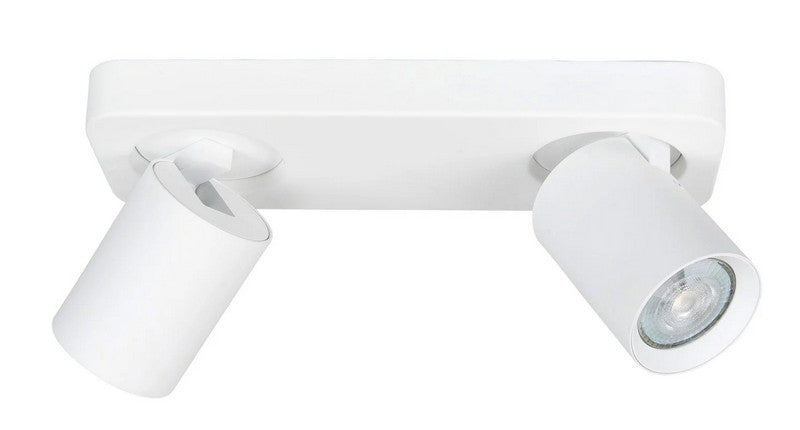 Oliver spot 2 X GU10 LED balk  Mat Wit zonder lampen
