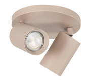 Mila 2-Licht Spot Ronde Plaat Zand