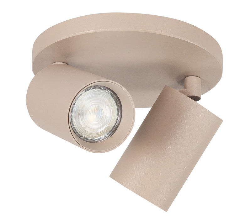 Mila 2-Licht Spot Ronde Plaat Zand
