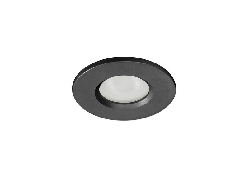 Badkamer Inbouwspot Rond IP44 Zwart 