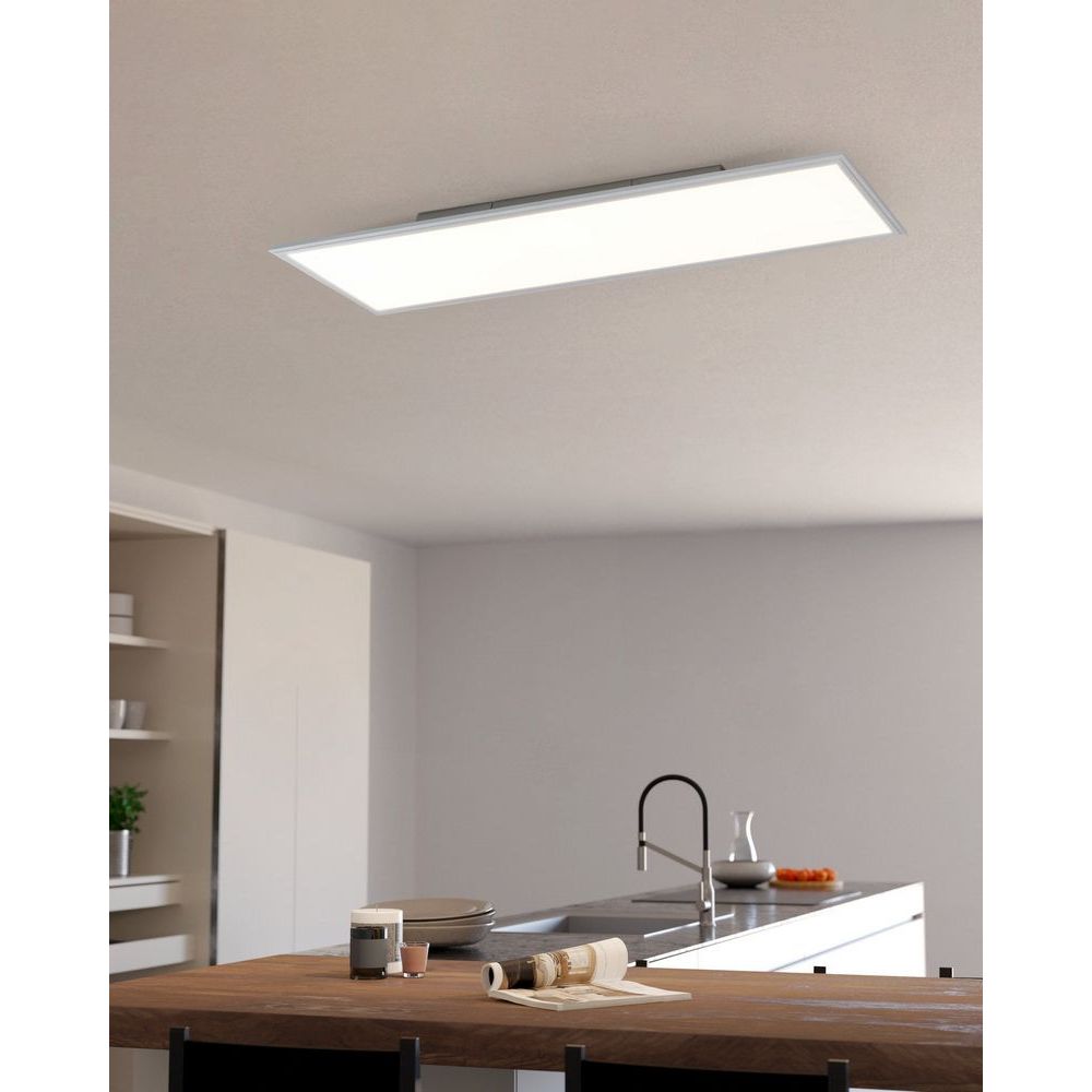 New Bari LED Plafondlamp Wit/Wit 30x120cm 34watt - De Smid Verlichting