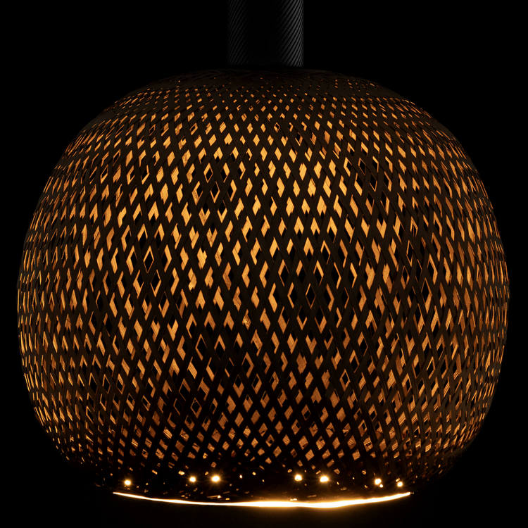 Segula Floating Line Bamboo Globe Ø300mm E27 Brons 350Lumen