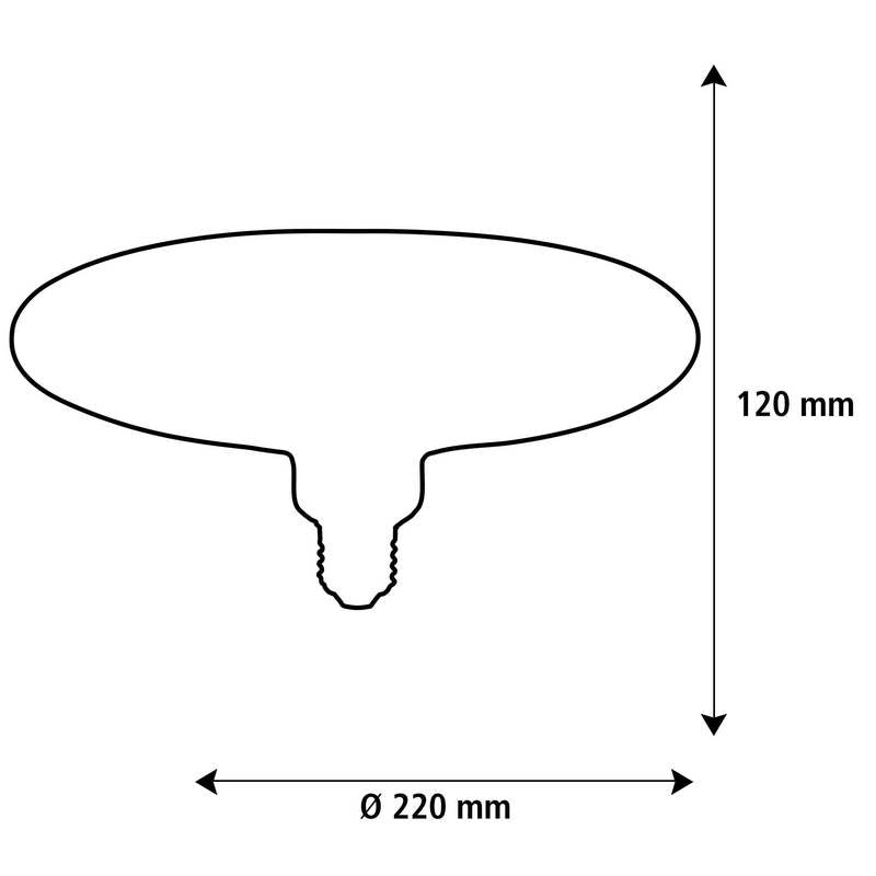 Segula Floating Ufo LED 220 Smoke Grey E27 4,5W 185Lumen 1900K