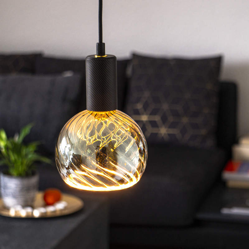 Segula Alix Losse Hang Pendel met 2 meter snoer in het Zwart Exclusief Lichtbron