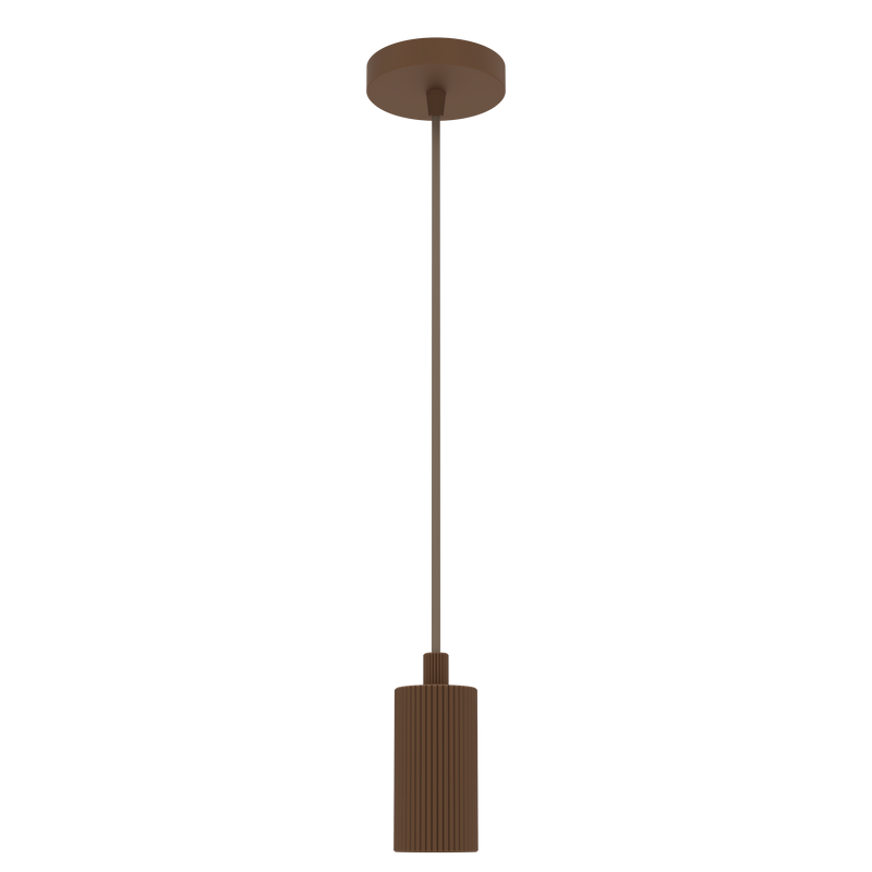 Daisy Losse Hang Pendel E27 fitting met 2 meter snoer Brunito Bruin in het  Exclusief Lichtbron
