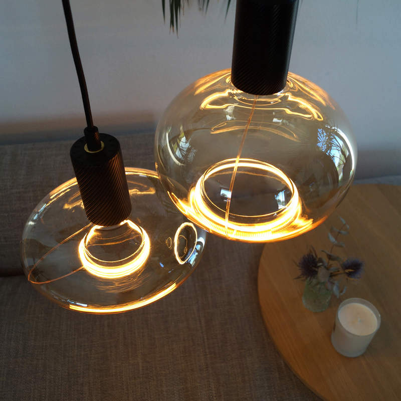 Segula Floating Oval LED 200 Smokey Grey E27 5W 210Lumen 1900K