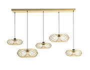 Soft Steel 5-Lichts Hanglamp Nimbus Sand Gold 5 x 620Lumen