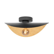 Saceda Wand/Plafond-lamp Zwart/Goud&nbsp; 25cm De laatste Showroom model