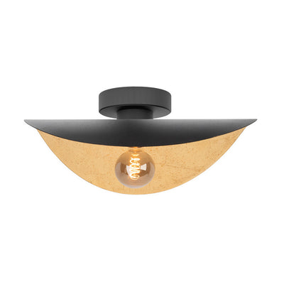 Saceda Wand/Plafond-lamp Zwart/Goud&nbsp; 25cm De laatste Showroom model