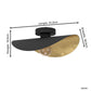 Saceda Plafondlamp E27 Zwart/Goud 41cm De laatste Showroom model