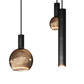 Ztahl Riva hanglamp 5-Lichts 4302-9005 Ral Structuur Zwart