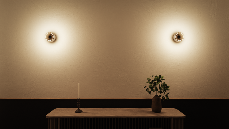 Ztahl Palau Wandlamp 2120 – Quartz met Ghost Line Donut Ø120 mm