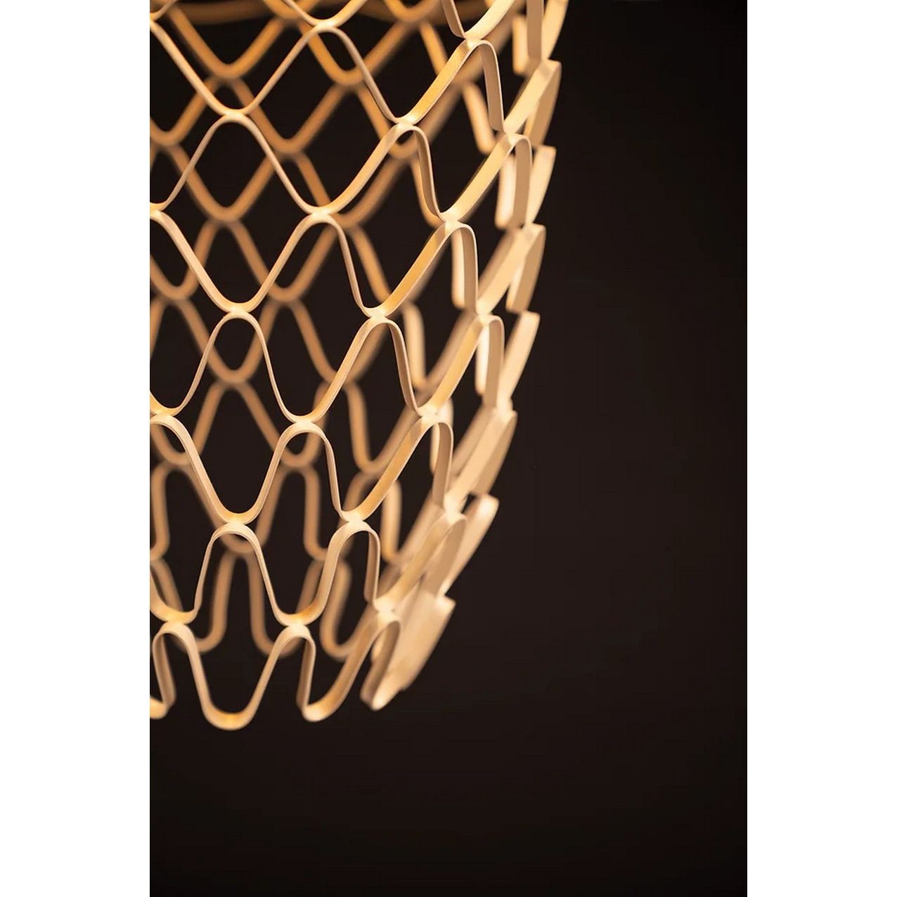 Soft Steel Vapor Hanglamp XL Ø80cm Sand-Gold - De Smid Verlichting