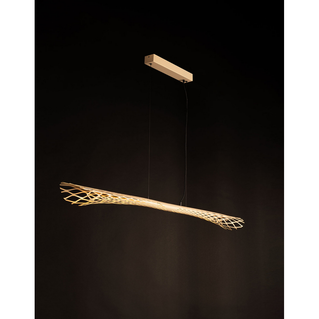 Soft Steel Wing Hanglamp Bronz 2800Lumen Dim to Warm - De Smid Verlichting