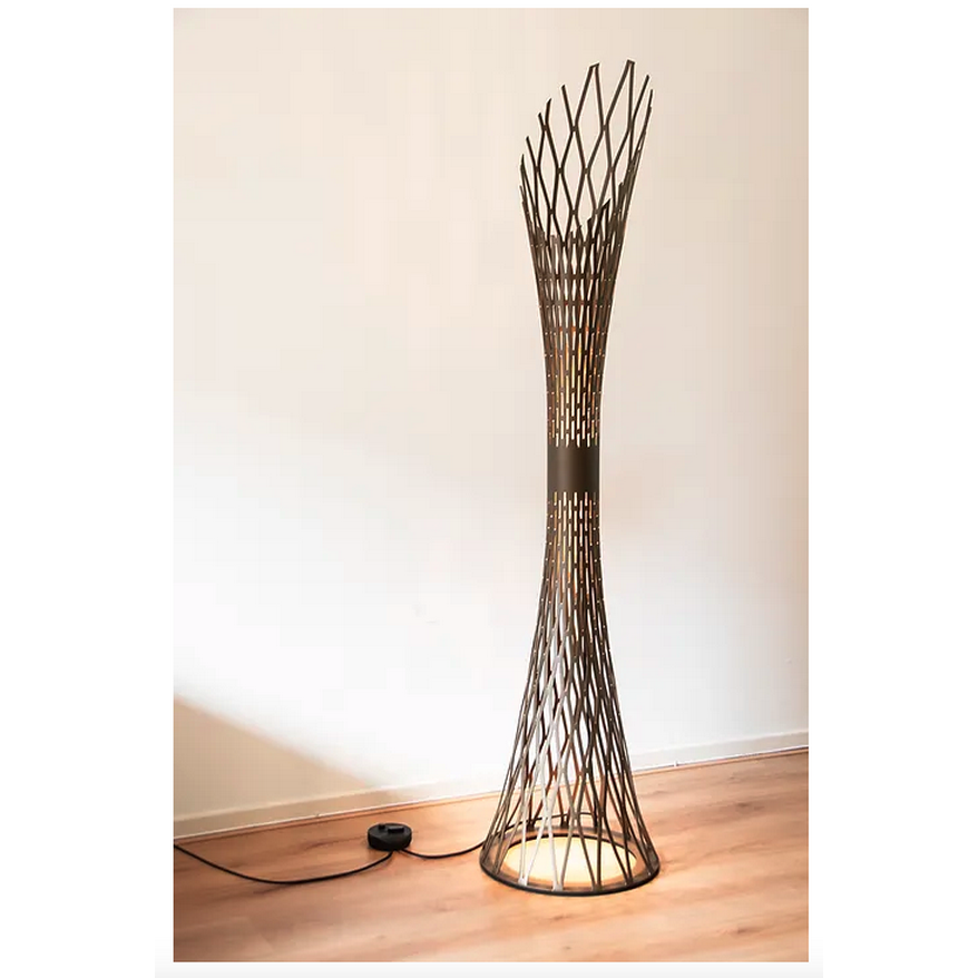 Soft Steel Crown Vloerlamp 2 x 700 lumen Bronz - De Smid Verlichting