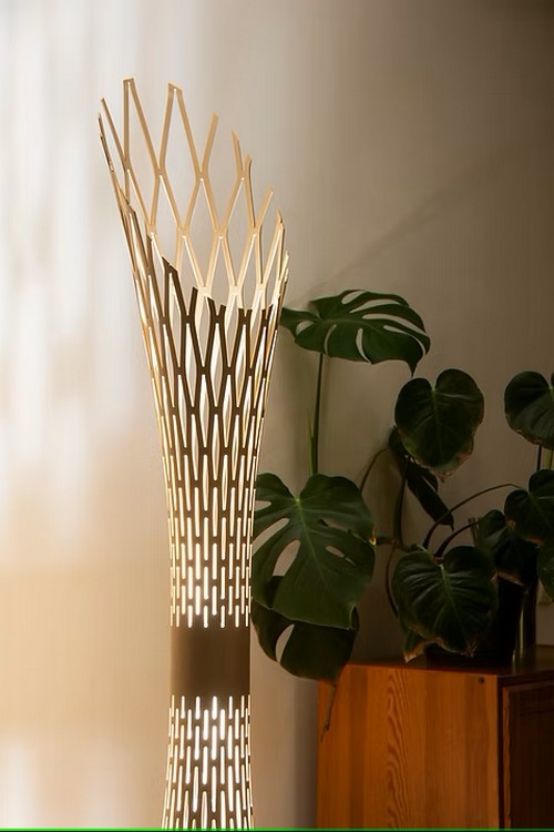 Soft Steel Crown Vloerlamp 2 x 700 lumen Bronz