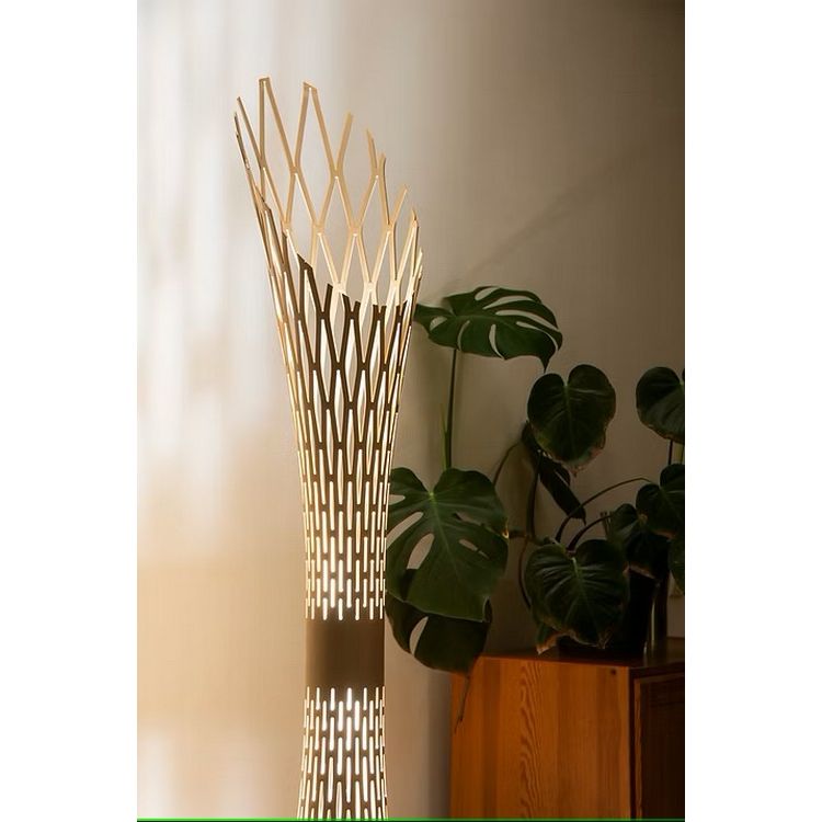 Soft Steel Crown Vloerlamp 2 x 700 lumen Bronz - De Smid Verlichting